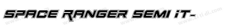 Space Ranger Semi It字体转换